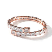 Princess Cut Cuff Bangle