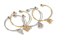 Letter Charm Bangle