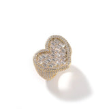 Baguette Heart Ring