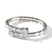 Princess Cut Cuff Bangle